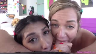 Big Tits Brunettes Deep Throat & Swallow Cum - секс видео онлайн YAY.PORN