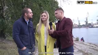 Blonde babe Olivia deepthroats two cocks in fresh air fuck - секс видео онлайн YAY.PORN