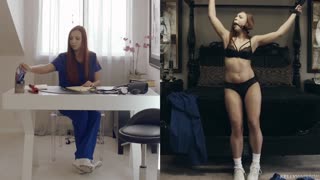 Split Screen Nurse Threesome - Kelly Madison, Ornella Morgan & Ryan - секс видео онлайн YAY.PORN