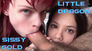 Teen Blowjob Party with Sissy Gold and Little Dragon - секс видео онлайн YAY.PORN
