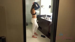 Liza Rowe - Shaved Blonde GF in Steamy Shower POV - секс видео онлайн YAY.PORN