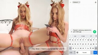 Abel Black Fucks Carla Cute's Mouth on Christmas - секс видео онлайн YAY.PORN